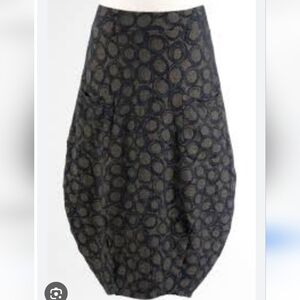 Cut Loose Texture And Print Barrel Skirt L new